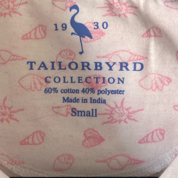 NWT, Tailorbyrd, White & Pink Print, Men’s Polo - Picture 5 of 6